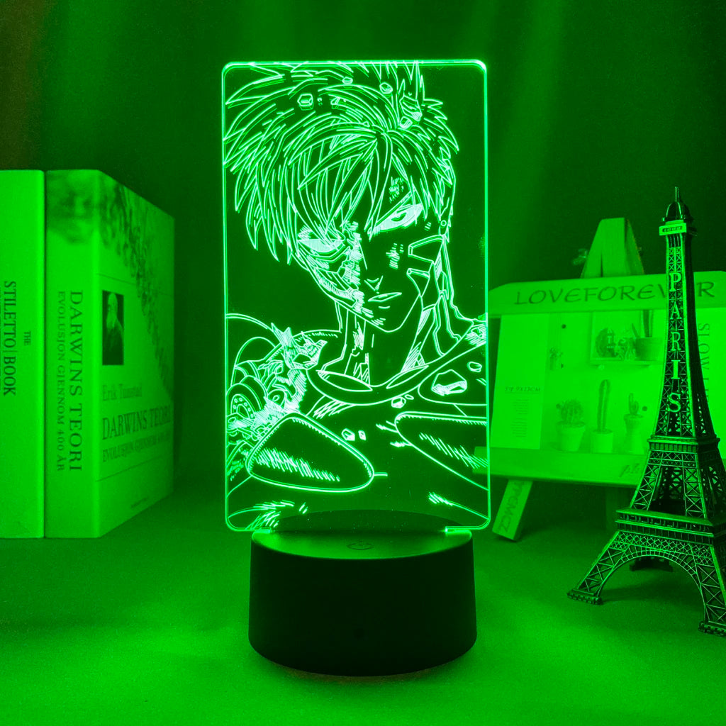 One Punch Man Saitama Figure Led Night Light Lamp for Home Decoration Nightlight Cool Manga Store Decor Ideas Table 3d Light