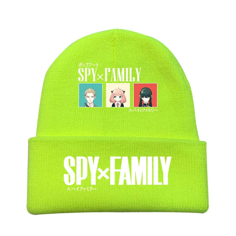 New Spy×Family Peripherals for Men and Women New Personalized Creative Letter Printing Soft, Comfortable and Warm Knitted Hats