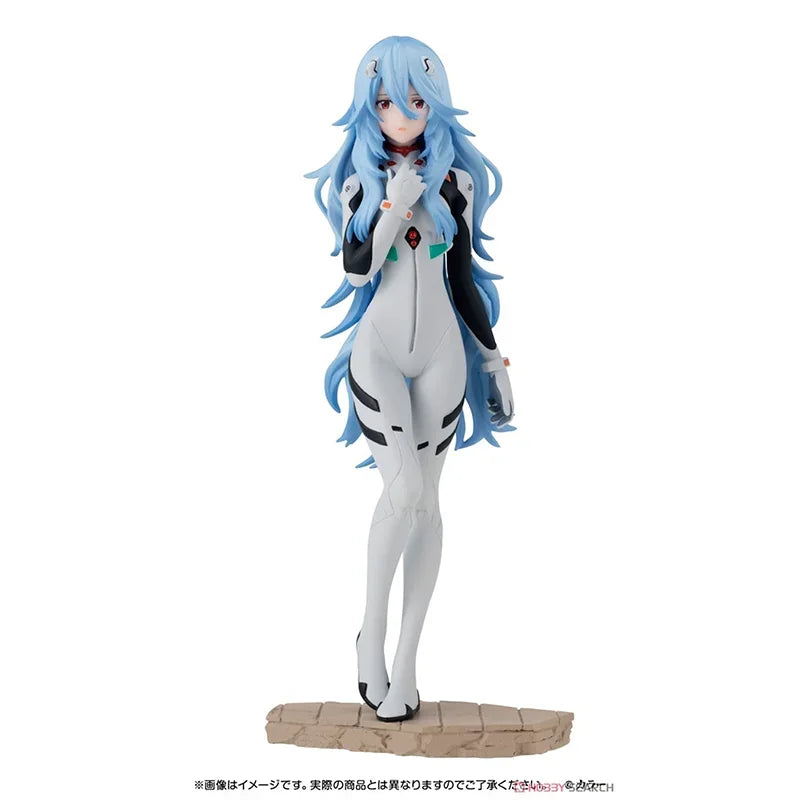 EVANGELION Anime Figure Ayanami Rei Shokugan Long Hair Action Figure Toys for Kids Gift Collectible Model
