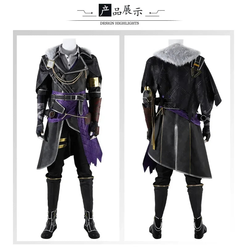 Game Clair Obscur:Expedition 33 Verso Cosplay Costume Halloween men's new handsome fantasy uniform shoes prop jacket suit outfit