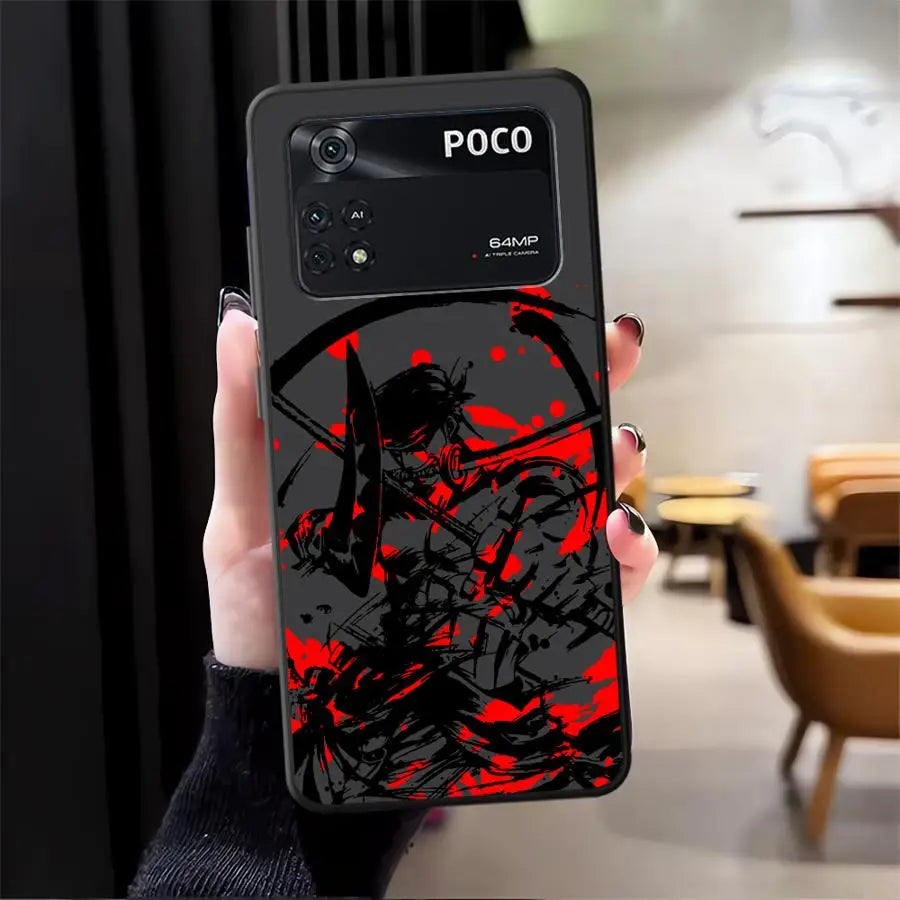 O-neS P-ieceS Cool Case for Xiaomi Poco F8 X3 X4 X5 X7 Pro F3 C50 C71 C61 M3 M4 M7 Pro C75 F1 M5 Black Soft Phone Cover
