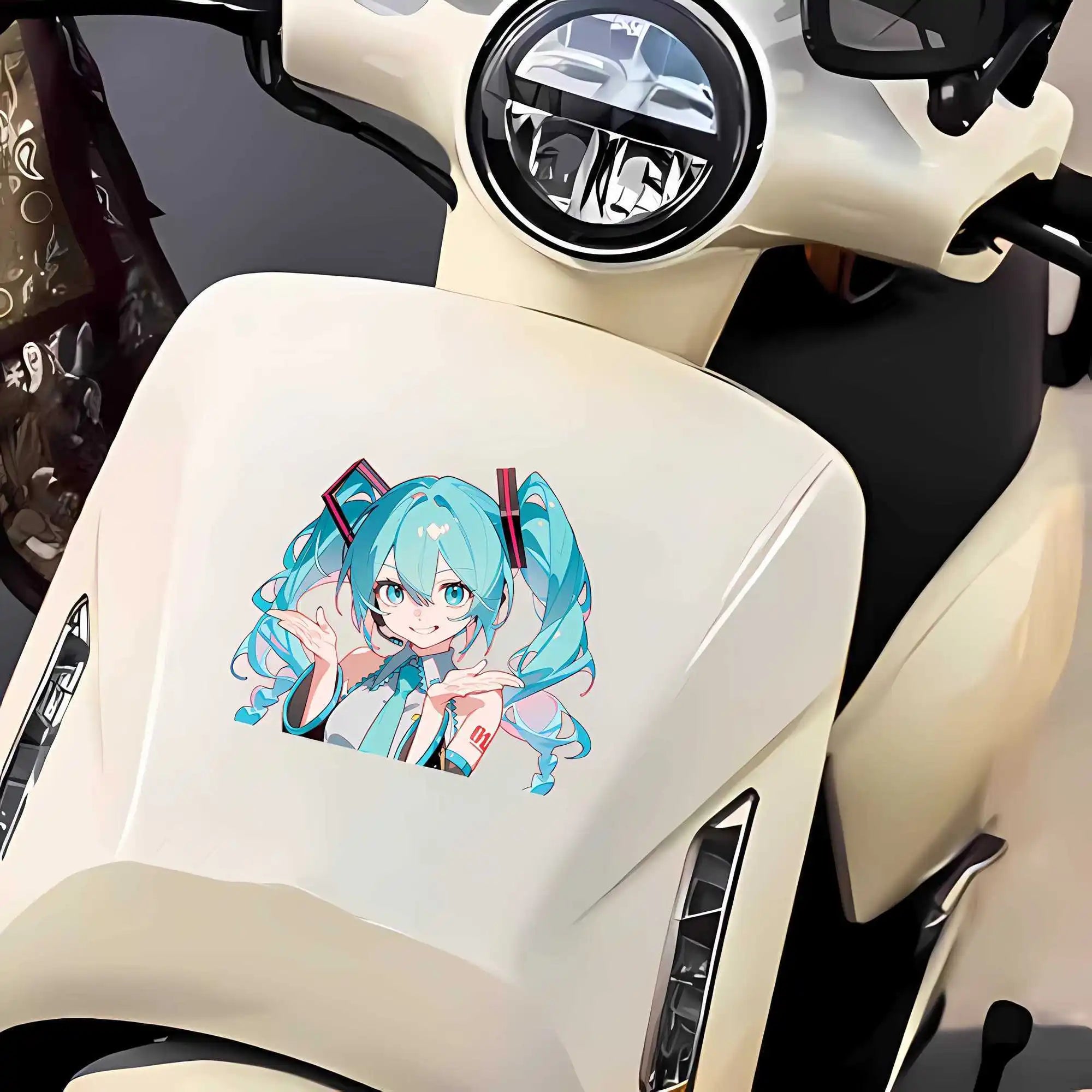 Hatsune Miku MIKU anime Animation Waterproof Car Sticker Personalized Decoration Electric Vehicle iPad Sticker