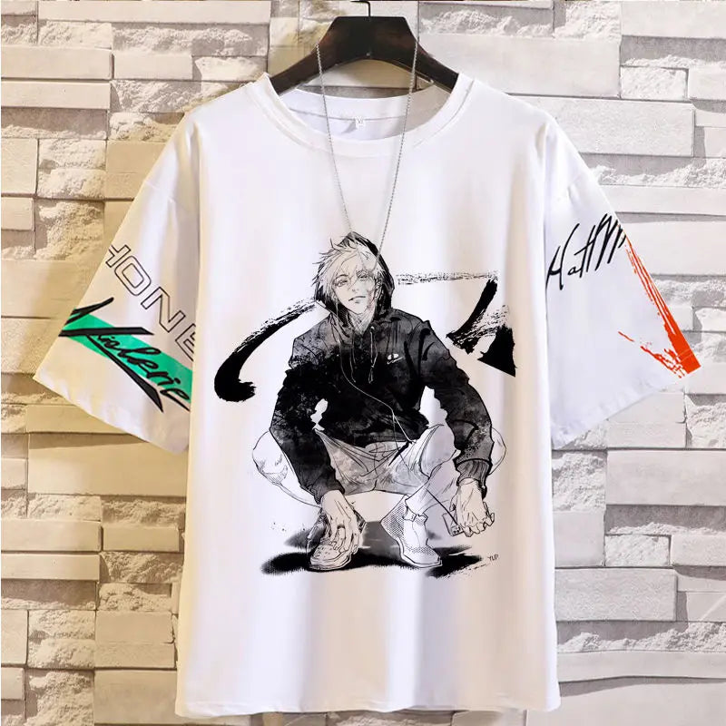 Anime Summer Jujutsu Kaisen T-Shirt Gojo Satoru Clothes Men and Women Fashion T Shirts Short Sleeves Casual Tops birthday gifts