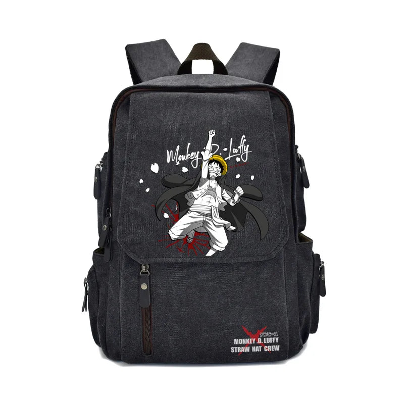 Anima One Piece Peripherals Luffy Ace Premium New Rucksack School Bag Trendy Large Capacity Backpack Bag Birthday Fan Gift