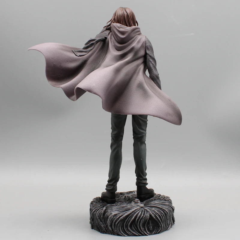 28cm Attack on Titan Figures Eren Jaeger Anime Action Figure Eren Jaeger Double Headed Statue PVC Collection Model Doll Boy Toys