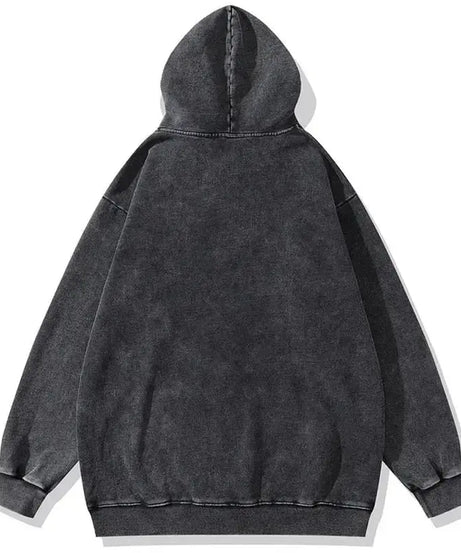 Spring Autumn Trendy Anime One Piece Oversized Hooded Sweatshirt Men Women Vintage Washed Streetwear Pullover Casual Y2k Clothes
