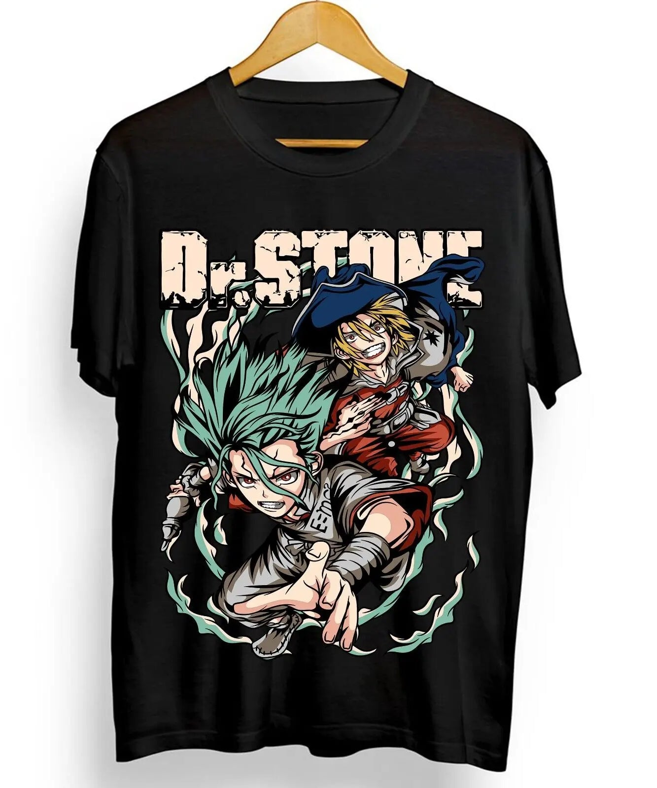 Dr. Stone T-Shirt Senku Ishigami Ryusui Asagiri Seiyuu Vintage Shirt All Size