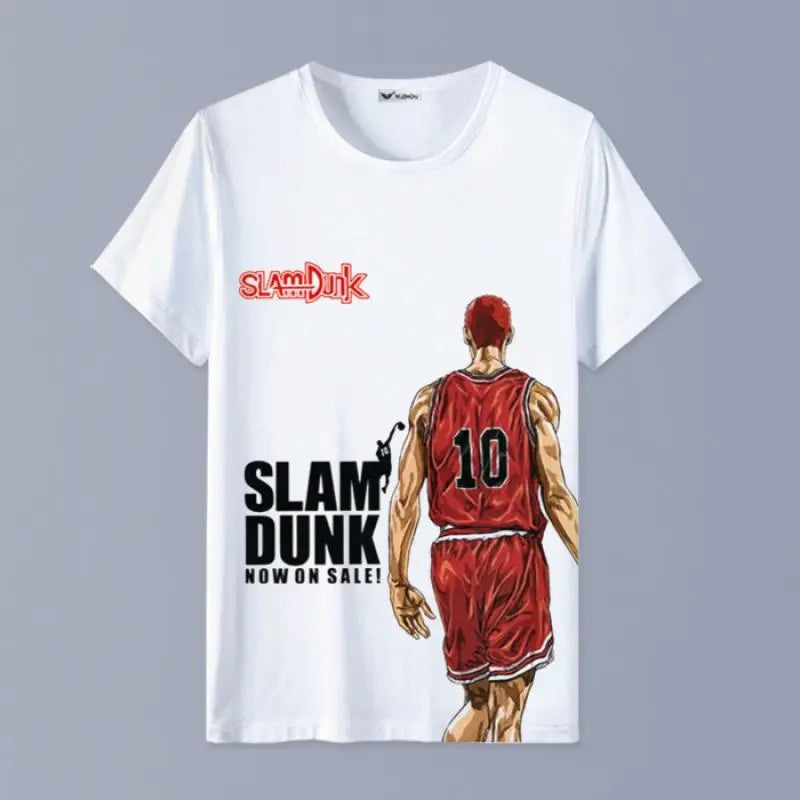 Slam Dunk T-shirt Sakuragi Hanamichi Akagi Haruko Rukawa Kaede Mitsui Hisashi Ryota anime basketball short-sleeved clothes gift