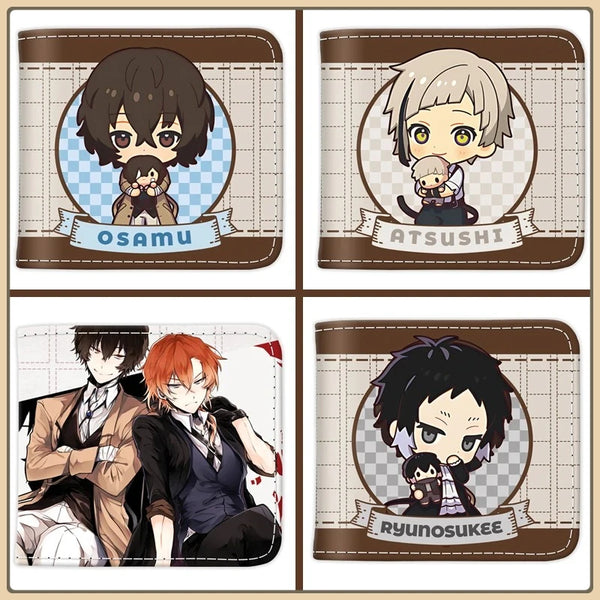 Bungo Stray Dogs PU Leather Wallet — Atsushi & Dazai (Folding Purse)