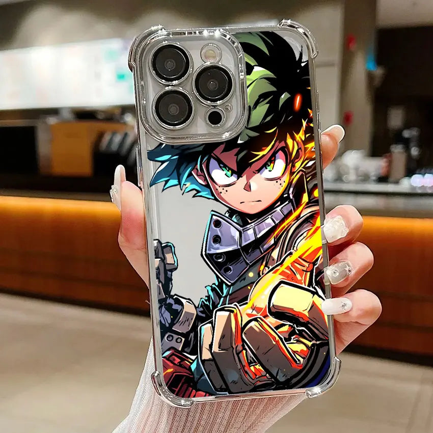 Deku Bakugo Anime Case For Samsung Galaxy A56 A55 A54 A52 A53 5G A36 A34 A35 A33 A50 A73 A26 A25 A16 A06 Clear Soft Phone Cover