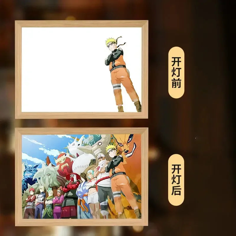 Naruto LED Night Light – Kakashi, Sasuke & Madara Anime Bedroom Lamp Gift