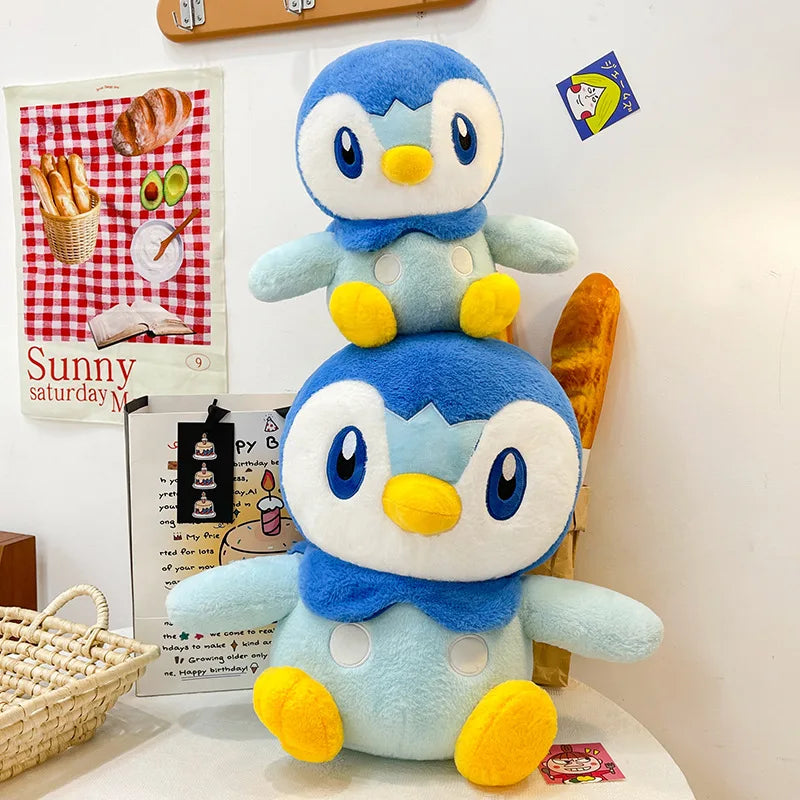 30/80cm Piplup Pokemon Large Plush Toys Anime Doll Cute Giant Pokémon Penguin Stuffed Plushie Pillow Gift for Kid Xmas