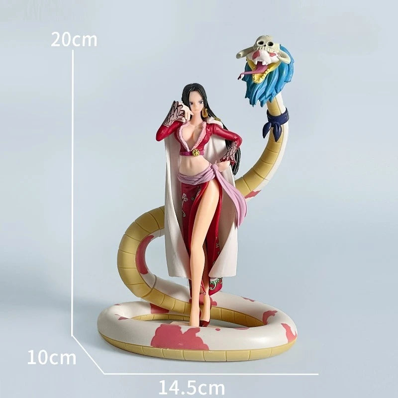 Small Medium Large One Piece Figure POP Snake Man Empress Snake Ji Han Cook Model Desktop Decoration Ornament Anime Handmade