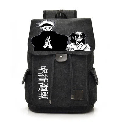 Jujutsu Kaisen Anime Backpack Cosplay Gojo Unisex Students School Bag Large Capacity Bookbag Laptop Travel Rucksack Outdoor Bag
