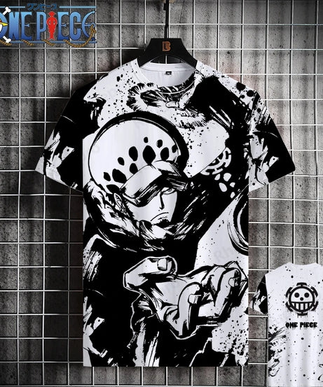 Luffy One Piece 3D Printed T-Shirt – Unisex Summer Anime Tee