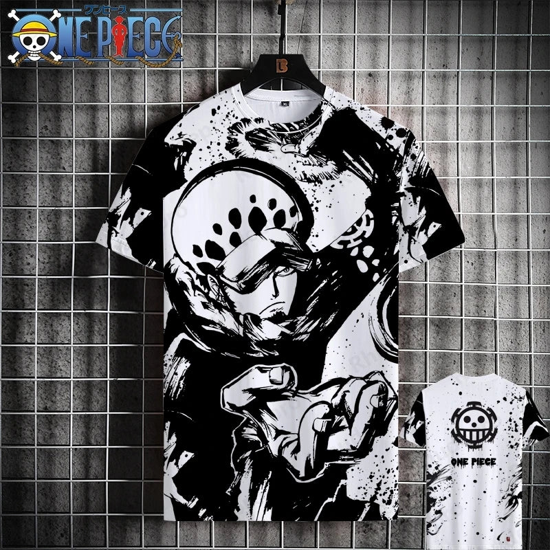Luffy One Piece 3D Printed T-Shirt – Unisex Summer Anime Tee