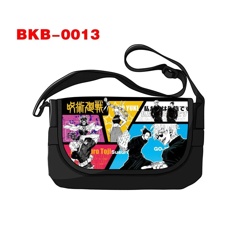 Anime Jujutsu Kaisen Shoulder Gojo Satoru Ryomen Sukuna Handbag Messenger Bag Phone Holder Storage Bags for Travel
