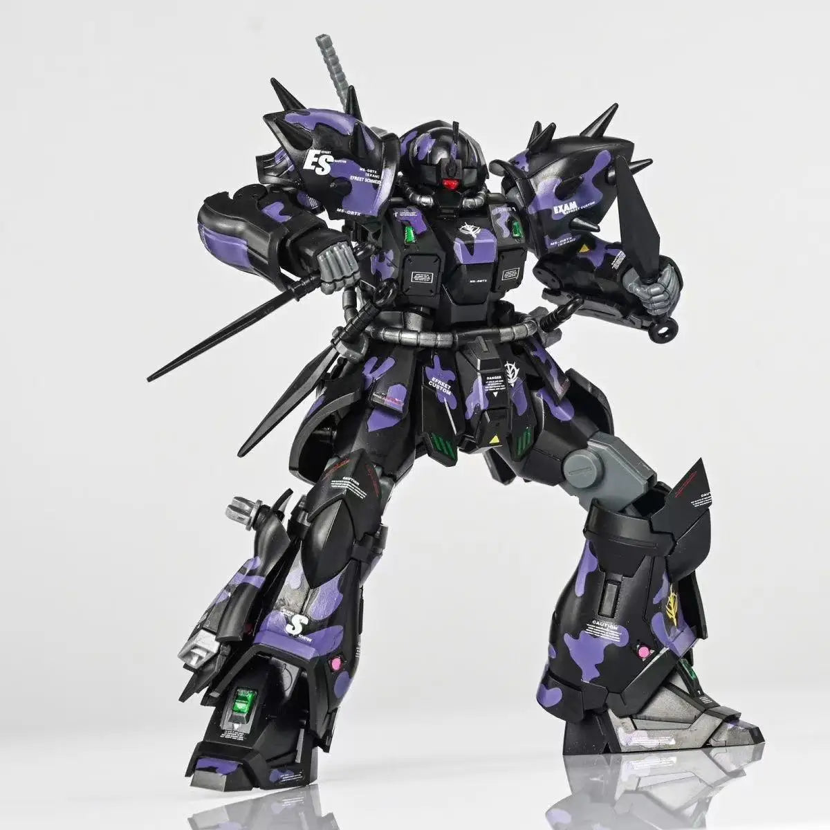Efreet Dark Night Camouflage Color HG 1/144 MS-08TX Mech Assembly Model Kit Action Figure WIth Water Sticker Toy Decoration