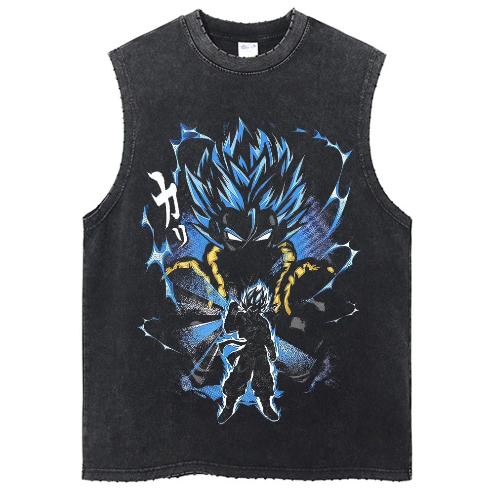 Vintage Dragon Ball Z Oversized Sleeveless Tee – 2024 Harajuku Anime Streetwear