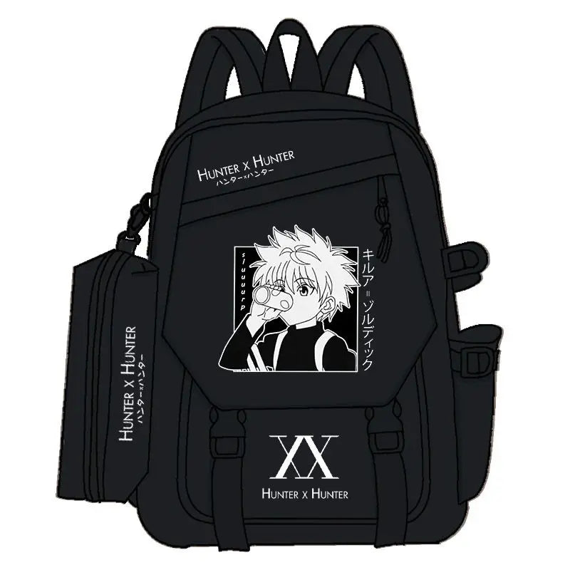HUNTER Killua Zoldyck Hisoka anime peripheral fashion backpack personality simple student schoolbag holiday gift kawaii