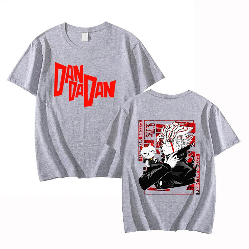 New Anime Dandadan Print T Shirt Women Men Short Sleeve Tops Tees Summer Fashion Loose Casual T-shirt