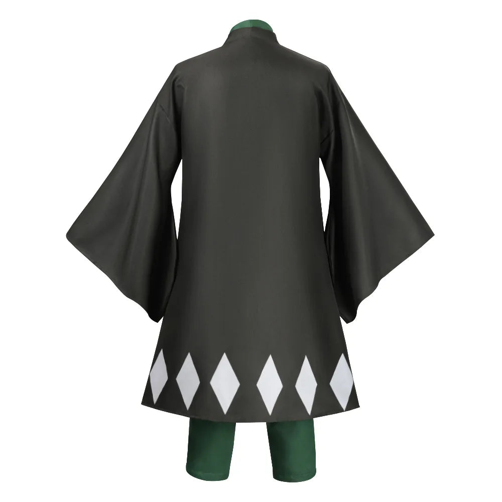 Hot Anime Bleach Cosplay Urahara Kisuke Gotei 13 Costume Kimono Uniform Cape Top Pants Hat Suit For Halloween Carnival Party