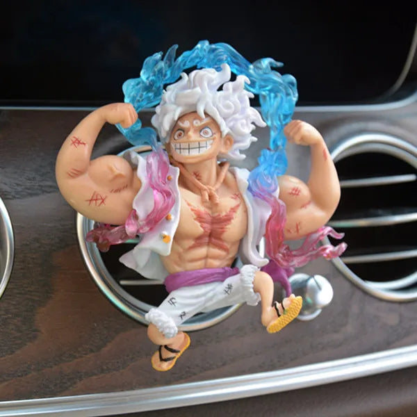 One Piece Car Air Outlet Perfume Clip Model Ornaments Luffy Captain Zoro Action Figures Auto Air Conditioning Port Decor