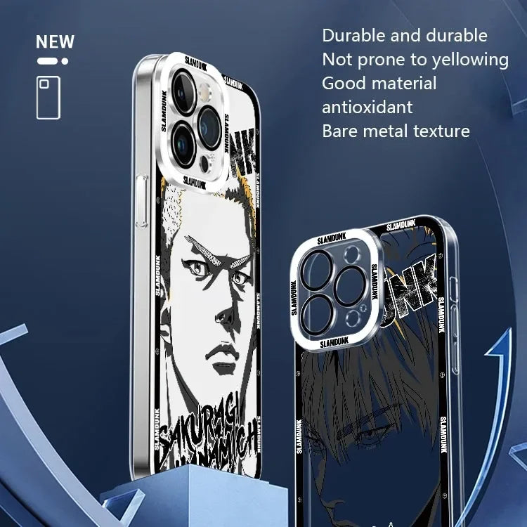 Anime Cool Slam Dunk Case For Xiaomi 13T 12T 11T 10T 14 13 12 11 Lite 5G NE POCO F6 X6 Pro X3 NFC X5 X4 GT F3 F4 F5 M6 M5S C65