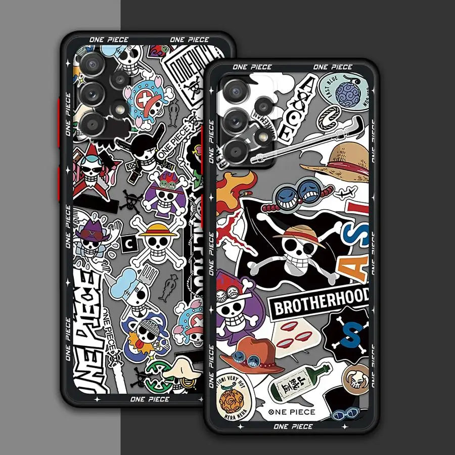 O-neS P-ieceS ZoroS Logo Case for Samsung Galaxy A34 A36 A14 A23 A53 A52S A54 A73 A33 A35 A72 A16 A15 A56 A55 A17 A52 Phone