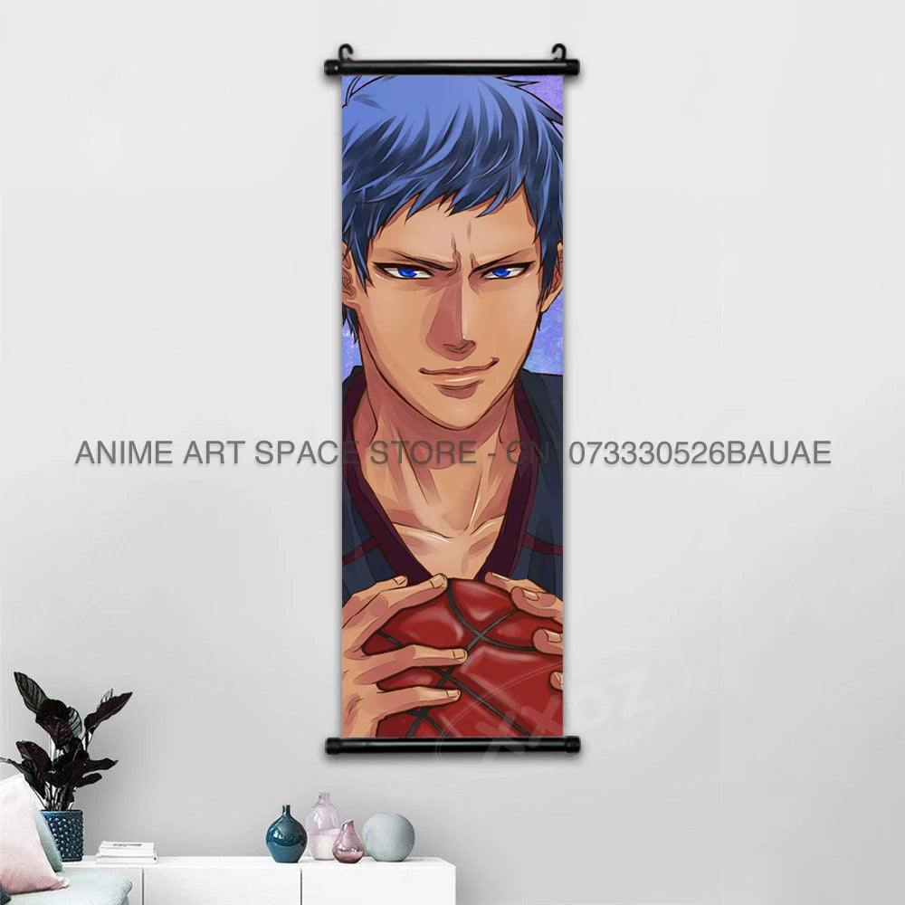 Kuroko no Basket Wall Scroll – Tetsuya Kuroko Anime Canvas Poster