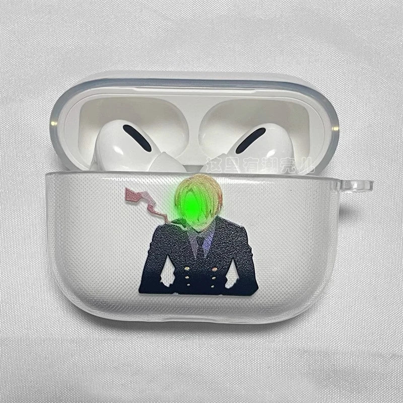 Anime Transparent TPU Case for Airpods Pro 2 1 3 Soft Silicone Cover Air Pods4 1/2/3Earphone Cover