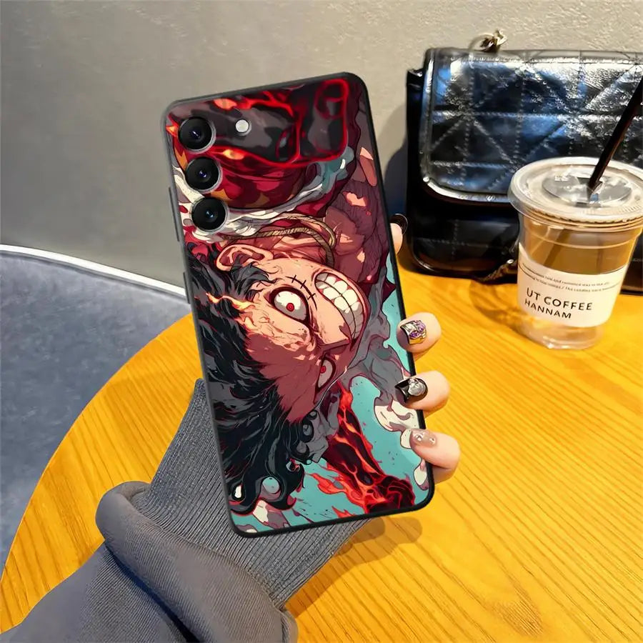 Luffy Ones Pieces Case for Samsung Galaxy A10 A20 A30 A40 A05 A04 A50 A70 A01 A02 A03 A06 Note 20 Ultra 9 10 A07 Phone Cover