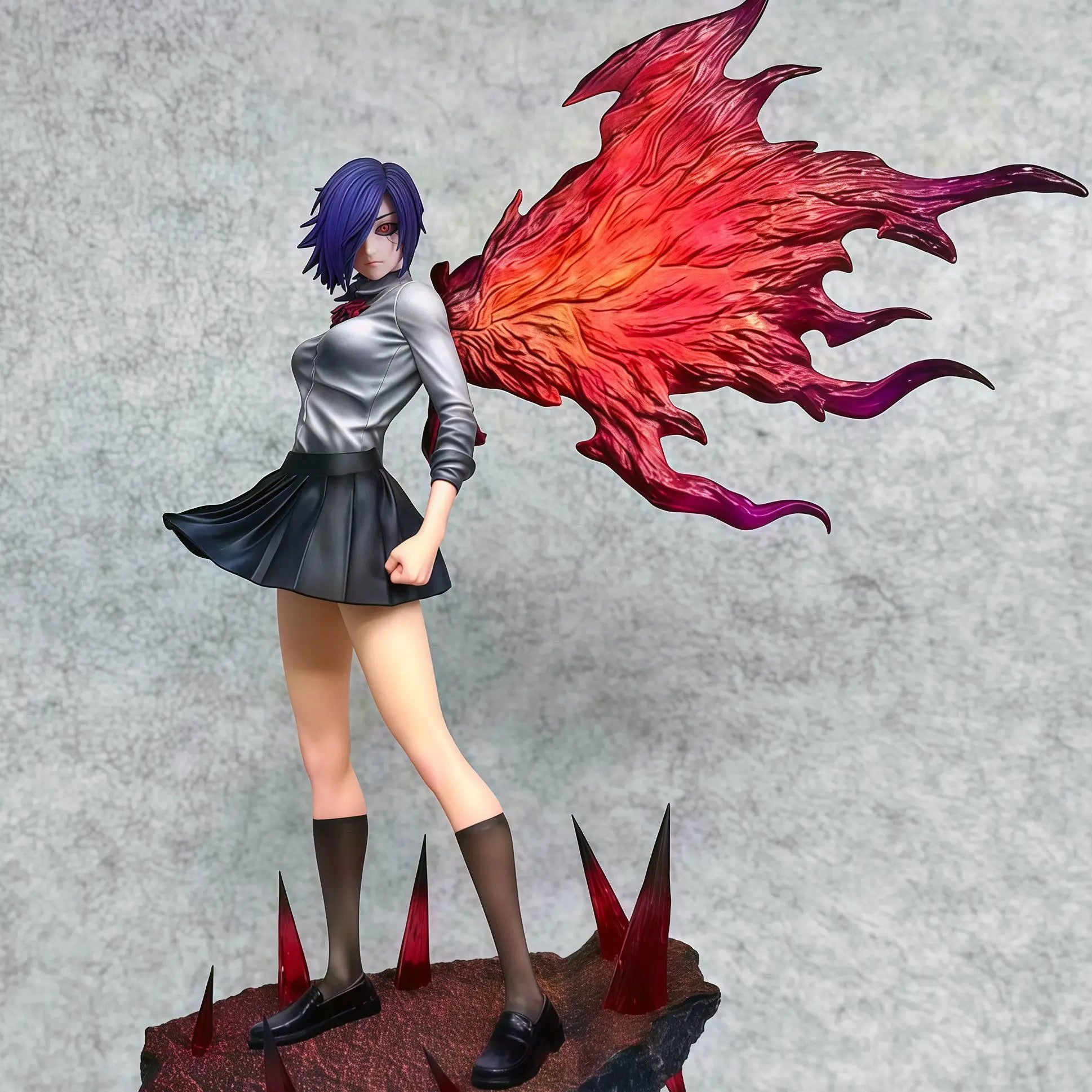 28cm Tokyo Ghouls Figure Touka Kirishima Figures Two Headed Statue Collection Dolls Desk Decora Model Toys Kids Birthday Gifts