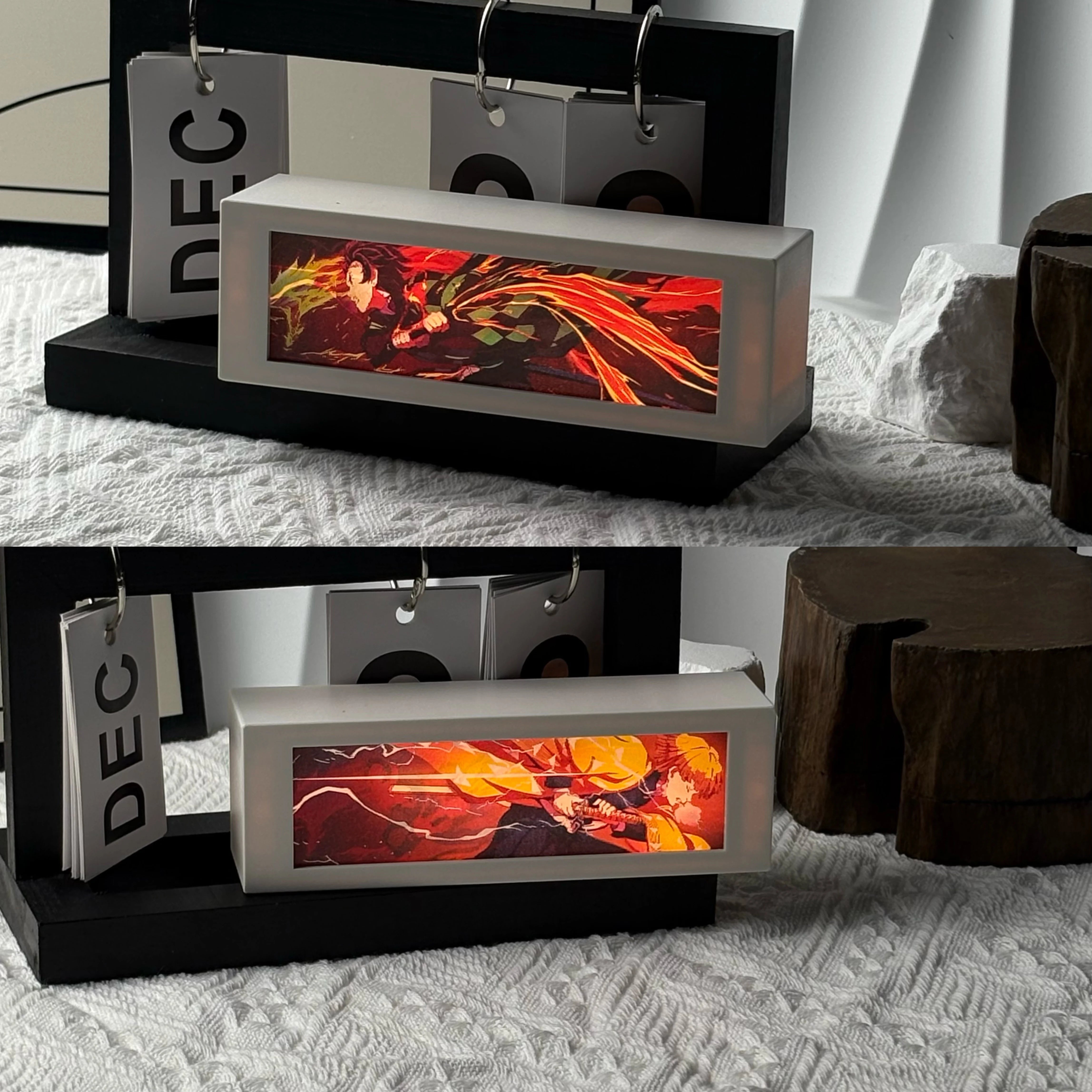 Anime 3D Motion Light Box – Manga Night Lamp for Bedroom & Gifts