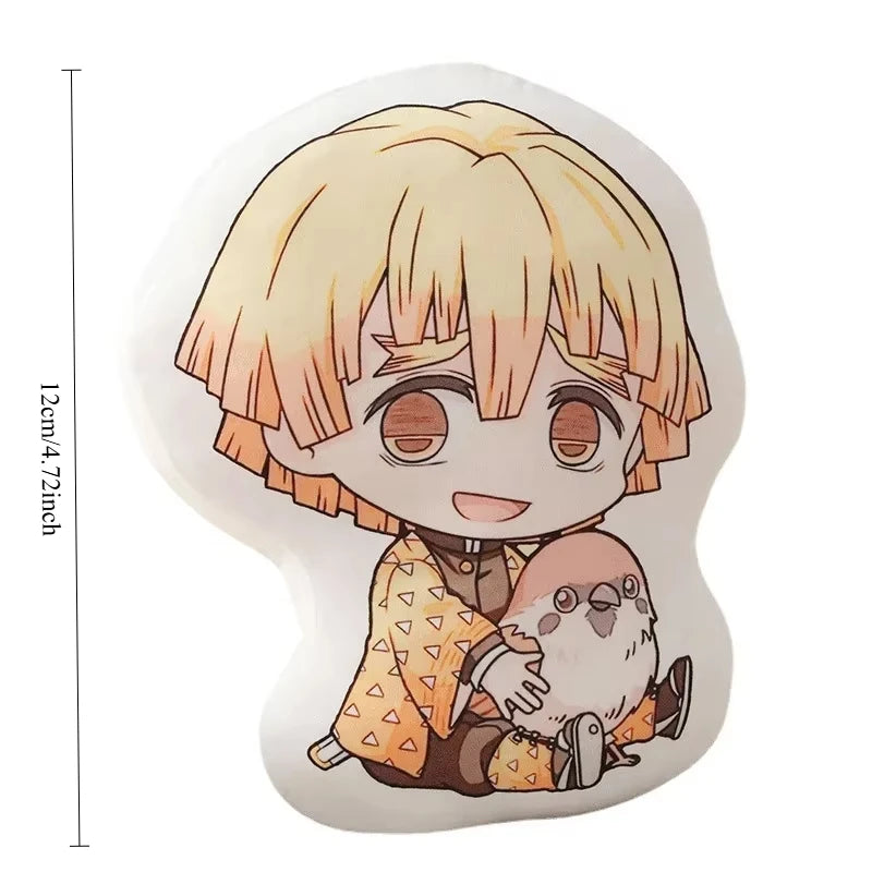 Hot Kawaii Demon Slayer Nezuko Cuddly Toy Anime Tanjirou Pillows Doll Cute Shinobu Sofa Cushions Doll Pendants 12CM