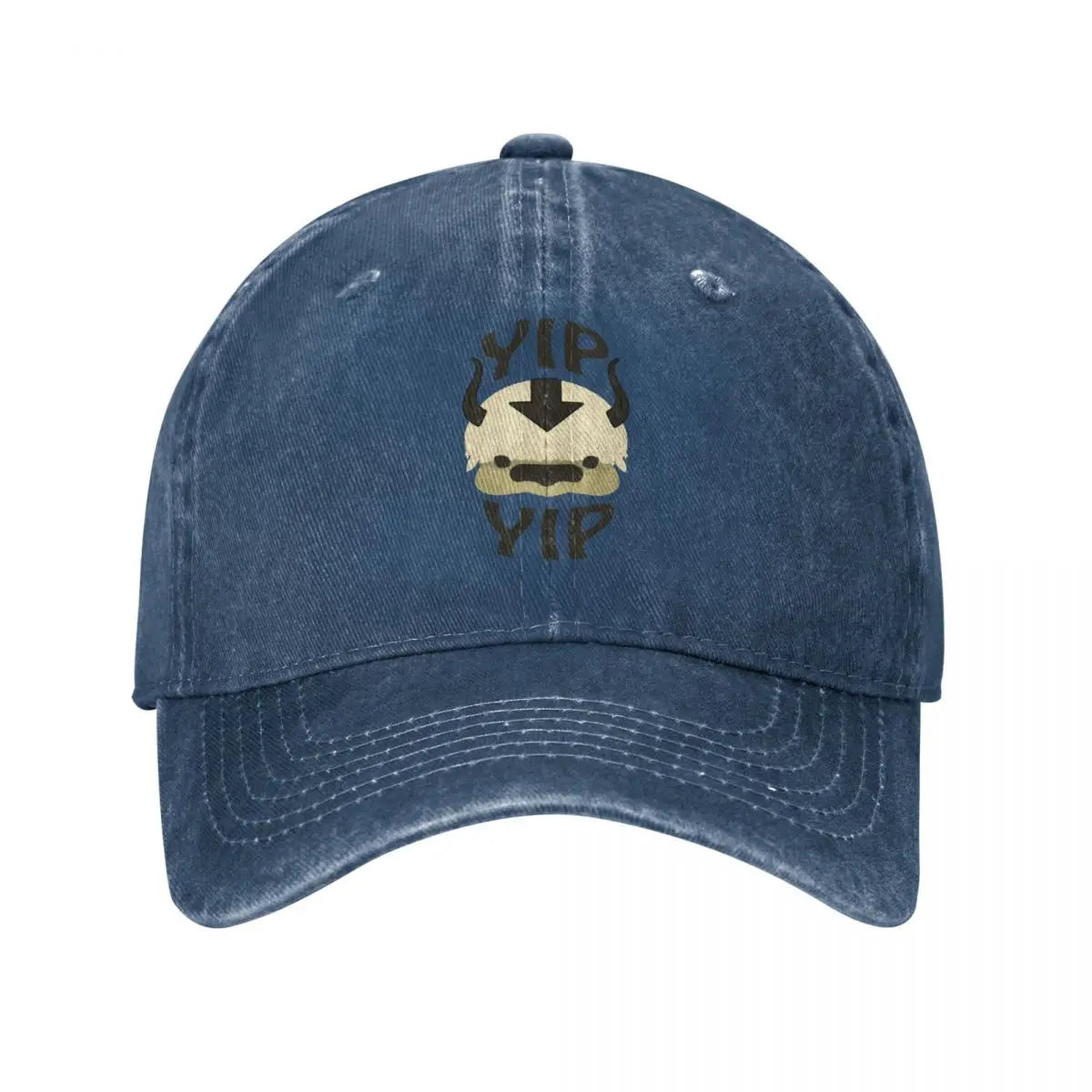 Vintage Yip Yip Appa The Last Airbender Baseball Caps Unisex Style Distressed Washed Snapback Hat Outdoor Gift Caps Hat
