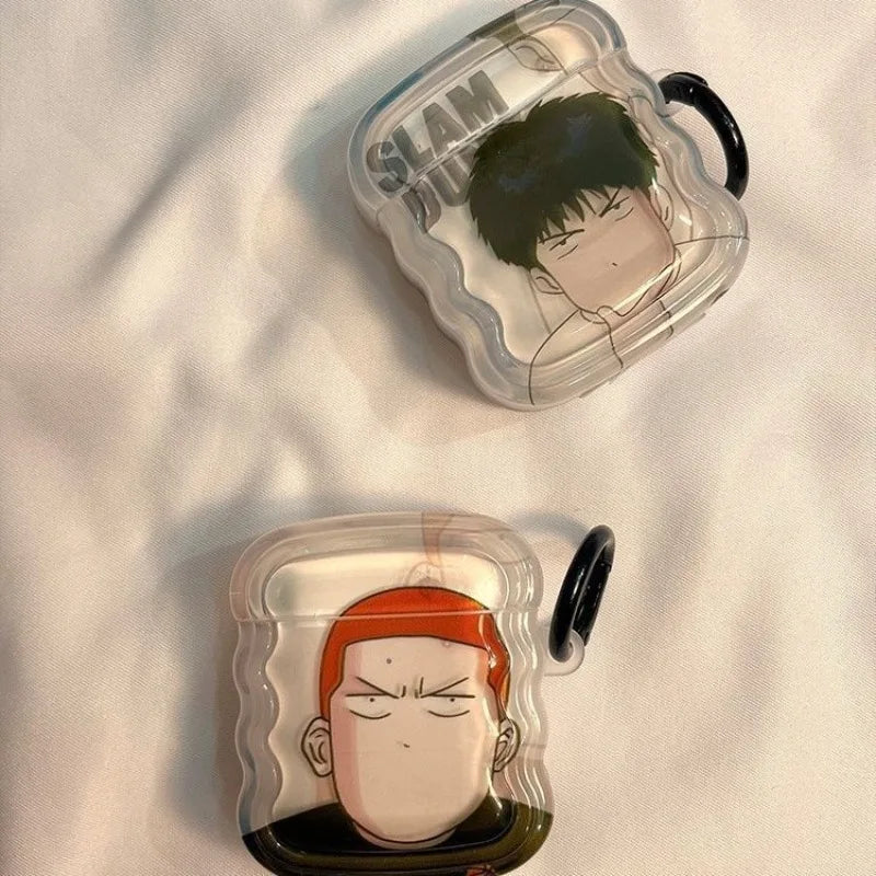 Slam Dunk AirPods Pro Case – Sakuragi & Rukawa Anime Protective Cover