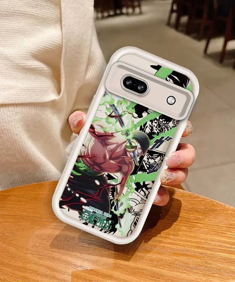 Anime Zoro One Piece Luffy Art Phone Case For Google Pixel 9 8A 8 7 7A Pro XL 5G Eye Ladder Soft TPU Shockproof Cover