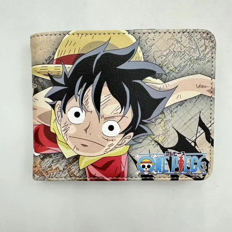 One Piece Peripheral Wallet Color Print Double Layer Folding Multi-card Slot Short PU Waterproof Coin Wallet Card Bag
