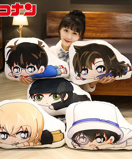 35cm Detective Conan, Kudo Shinichi, Mouri Ran, Kid The Phantom Thief Keychain Pendant, Anime Pillow Related Peripheral Products