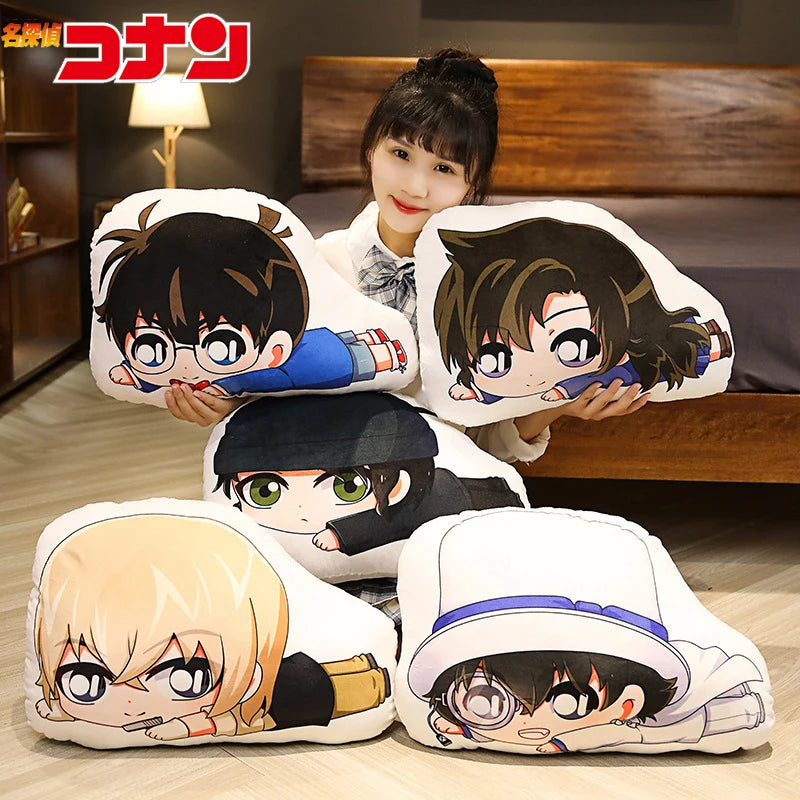 35cm Detective Conan, Kudo Shinichi, Mouri Ran, Kid The Phantom Thief Keychain Pendant, Anime Pillow Related Peripheral Products