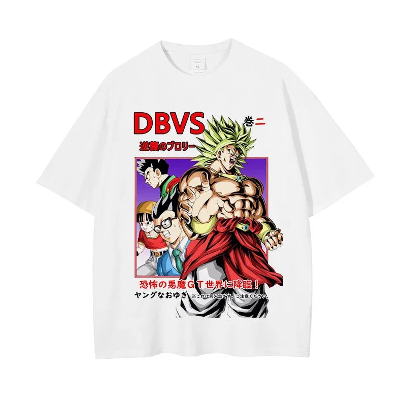 Dragon Ball Z Streetwear T-Shirt – Anime Graphic Cotton Tee