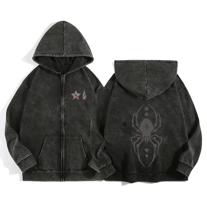Hunter x Hunter Zip-Up Hoodie – Unisex Anime Streetwear Pullover