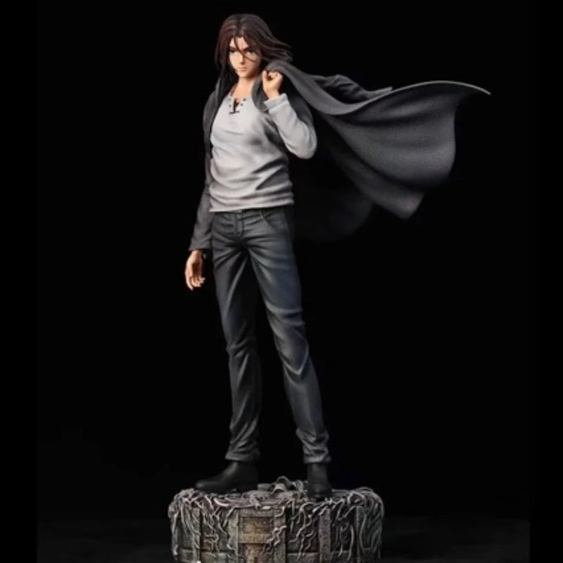 30cm Attack On Titan Max Power Eren Jaeger Gk Figure Model Kit Anime Peripheral Double-Headed Toy Collectible Ornament Boy Gift