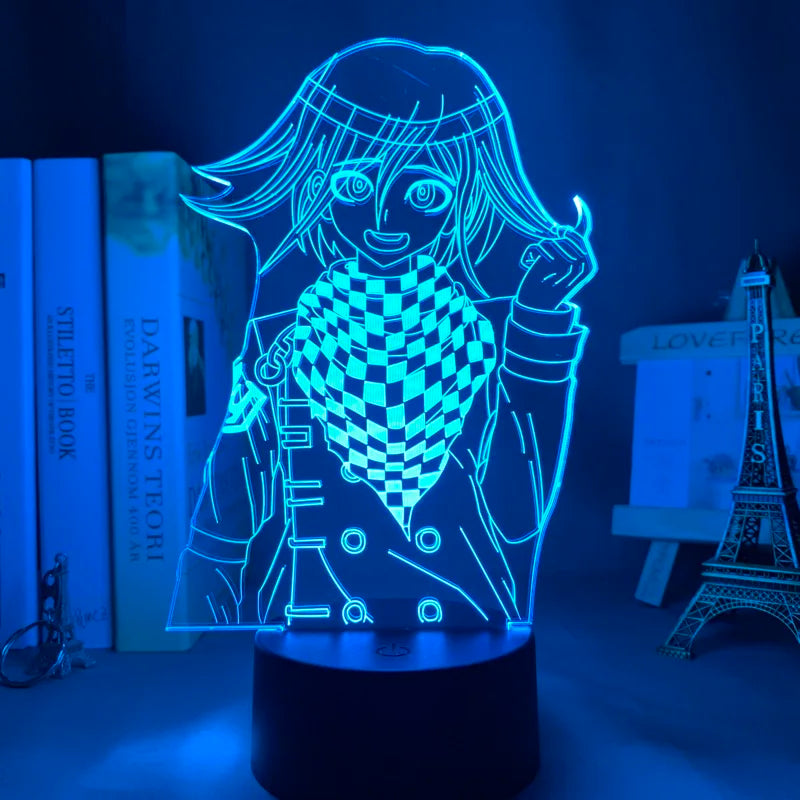 Anime Danganronpa V3 Nagito Komaeda Led Night Light Nagito Komaeda Game Figure Bedside Lamp for Bedroom Decor Kids Manga Gifts
