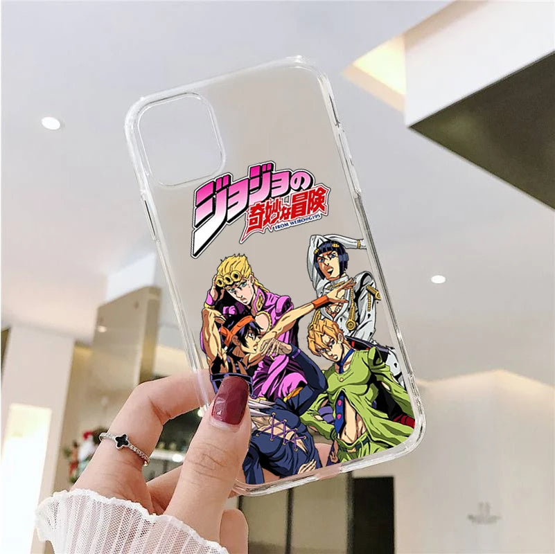 JoJo's Bizarre Adventure JoJo Anime Phone Cover For iPhone 11 12 13 14 15 16 17 Pro Max 16 15 14 Plus 17AIR Soft Silicone Case