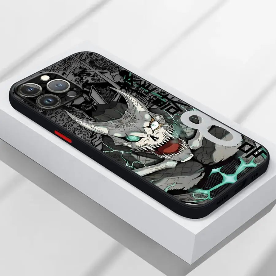 Cool Kaiju No.8 Monster Form Phone Case for iPhone 16 14Pro XR 16e 15 13 Mini SE 7 8 Plus 12 11 Pro XS Max 14 Soft Cover