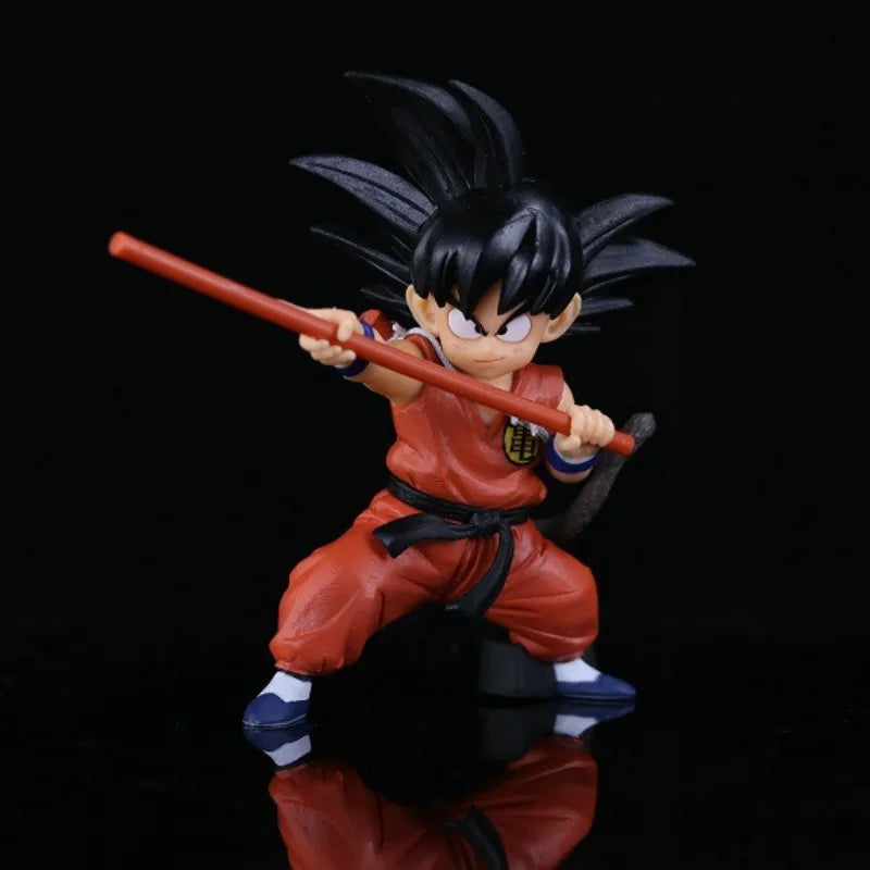 Anime Dragon Ball Figure Childhood Son Goku Action Figure PVC Model Toy Statue Doll Collection Desktop Decoration Kids Gift 14cm