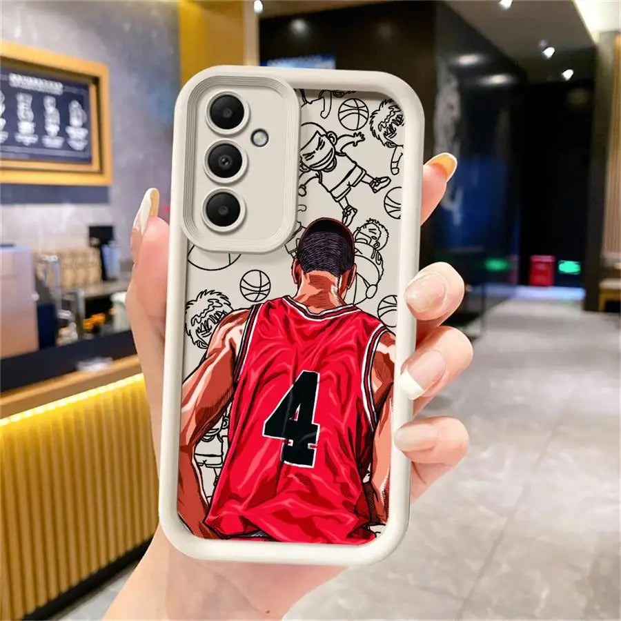 Slam Dunk Anime Phone Case – Soft Cover for Samsung Galaxy A15–A55 (4G/5G)