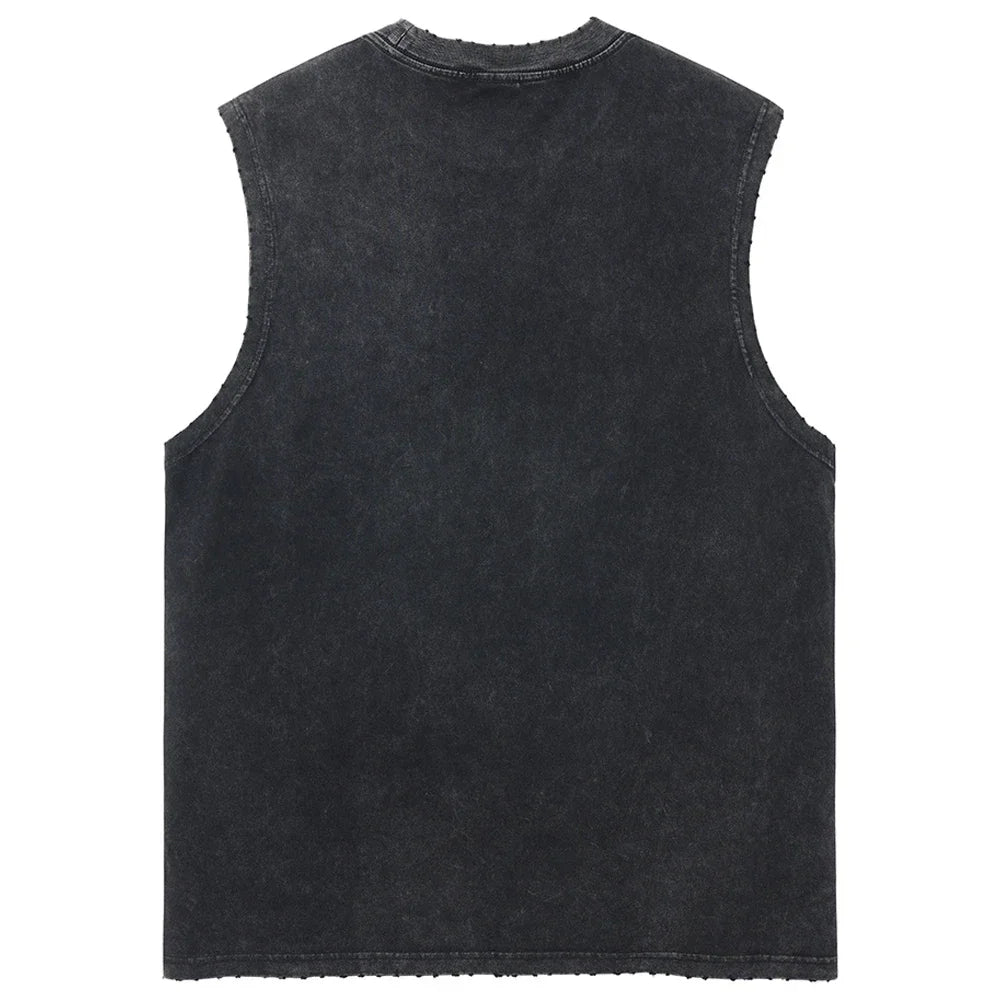 Vintage Dragon Ball Sleeveless Streetwear Tank – Harajuku Cotton Graphic Tee